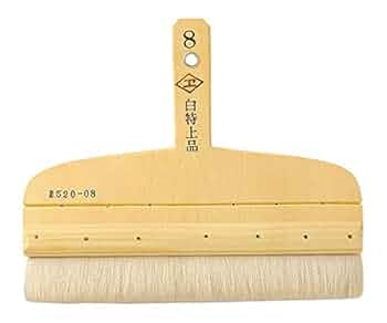 表具　刷毛(打刷毛) Amazon.co.jp: ふすま 表具用刷毛 広島520-05 白糊刷毛5寸(京型